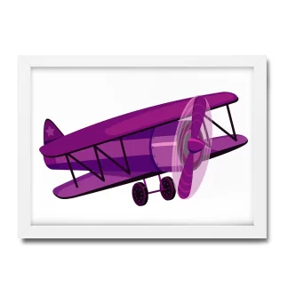 Quadro Decorativo Infantil Avião SKU: 4590g6