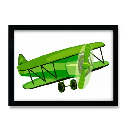 Quadro Decorativo Infantil Avião SKU: 4590g7