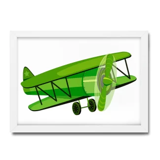 Quadro Decorativo Infantil Avião SKU: 4590g7