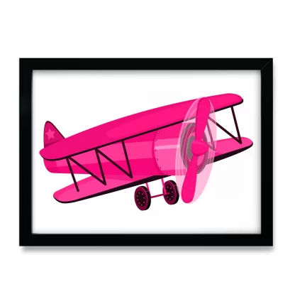 Quadro Decorativo Infantil Avião SKU: 4590g8