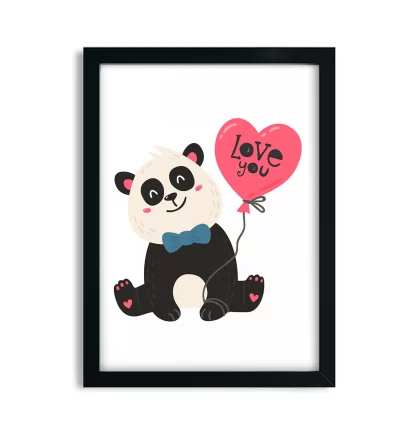 Quadro Decorativo Infantil Urso Panda SKU: 4593g1