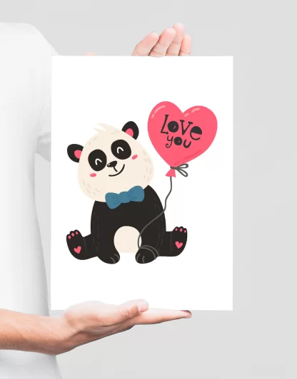 Quadro Decorativo Infantil Urso Panda SKU: 4593g1