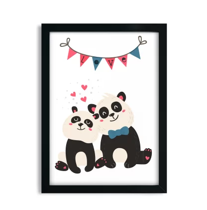 Quadro Decorativo Infantil Urso Panda SKU: 4593g2