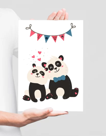Quadro Decorativo Infantil Urso Panda SKU: 4593g2