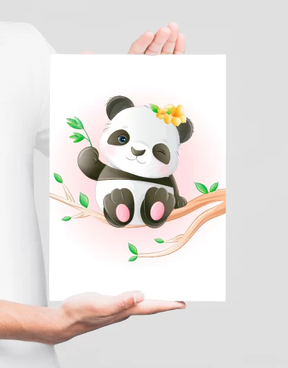 Quadro Decorativo Infantil Urso Panda SKU: 5050g4