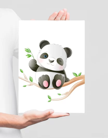 Quadro Decorativo Infantil Urso Panda SKU: 5050g5