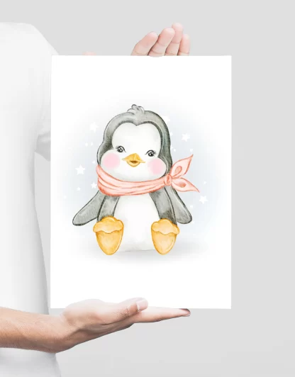 Quadro Decorativo Infantil Pinguim SKU: 5069g