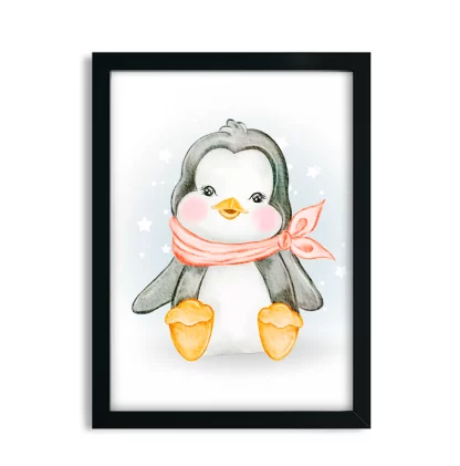 Quadro Decorativo Infantil Pinguim SKU: 5069g