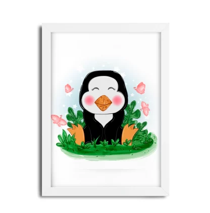 Quadro Decorativo Infantil Pinguim SKU: 5070g