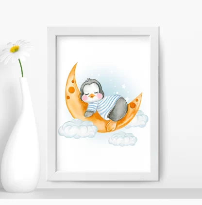 Quadro Decorativo Infantil Pinguim SKU: 5071g
