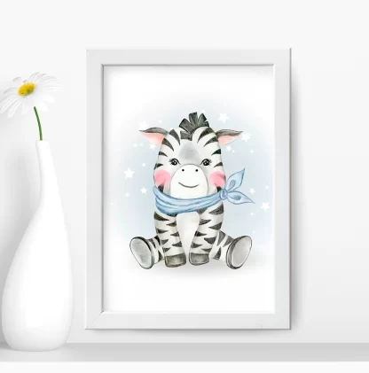 Quadro Decorativo Infantil Zebra SKU: 5077g