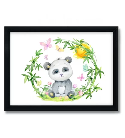 Quadro Decorativo Infantil Urso Panda Aquarela SKU: 4447g