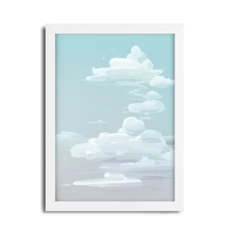 Quadro Decorativo Natureza Paisagem Mar Nuvens - SKU: 4757g2