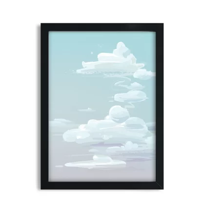 Quadro Decorativo Natureza Paisagem Mar Nuvens - SKU: 4757g2