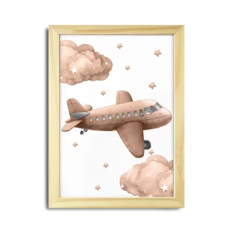 Quadro decorativo infantil Aviador Avião SKU: 6186g13